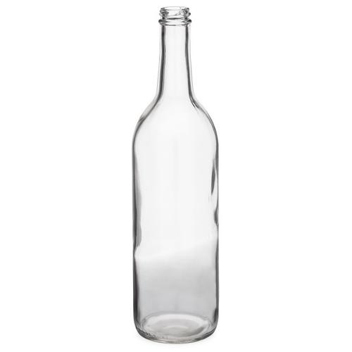 750毫升透明玻璃红酒酒瓶，软木完成